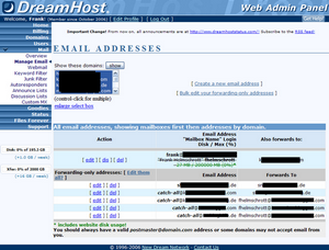 dreamhost 3 email