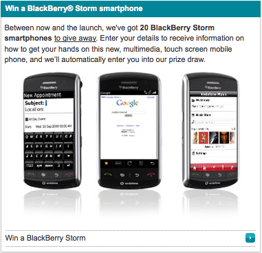Blackberry Storm Mockup