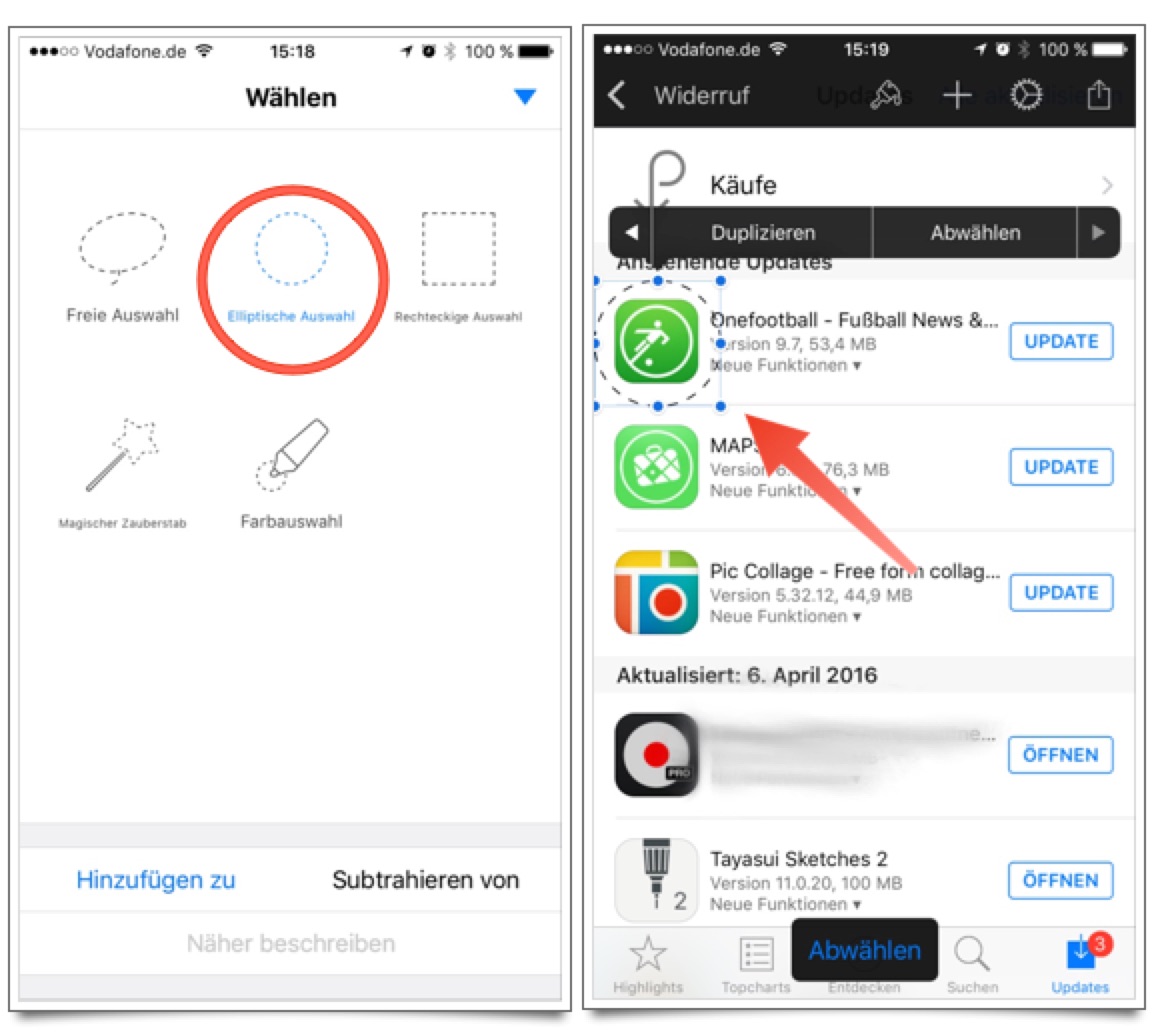 Pixelmator iOS: Callout erstellen